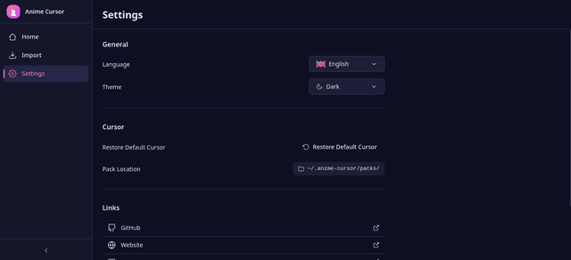 Settings Screen